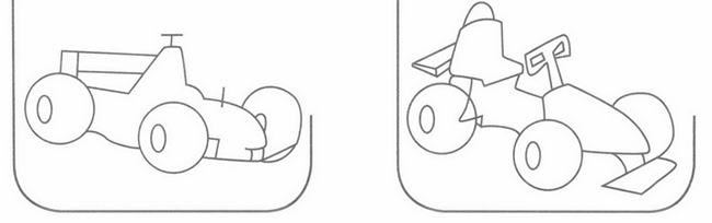 赛车简笔画教程 赛车简笔画分解步骤图片大全