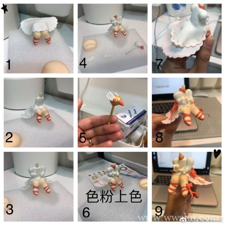 超轻粘土小樱人偶手工制作具体教程